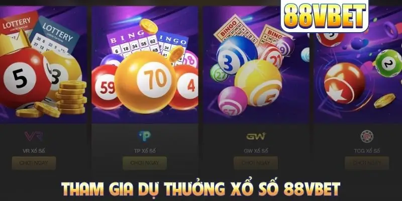 Tham gia dự thưởng xổ số 88VBET